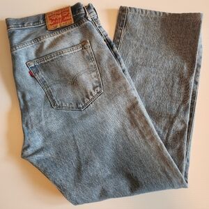 Levi's Men's 501 Light Blue Straight Jeans